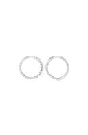 Around Town 925 Sterling Silver Hoop Earrings