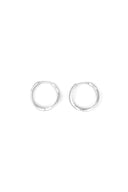 Finesse 925 Sterling Silver Hoop Earrings