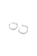 Finesse 925 Sterling Silver Hoop Earrings