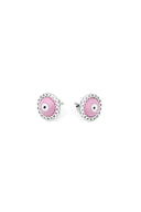 Rosy Outlook 925 Sterling Silver Stud Earrings