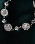 Moonlit Grace Silver Bracelet