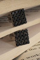 Shadow Pixel Silver Studs