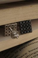 Shadow Pixel Silver Studs