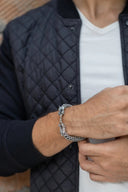 Dragon Weave Men’s Silver Bracelet Parman