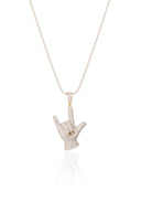 Sign Off Silver Pendant