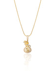 Money Moves Silver Pendant