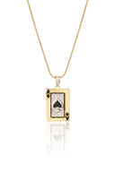 Ace of Spades Silver Pendant