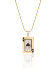 Ace of Spades Silver Pendant