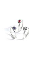 Ember Petal Silver Ring
