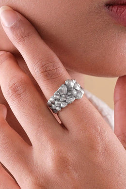 Futura Braided Silver Ring Parman