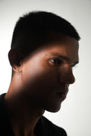 Golden Spear Silver Hoops