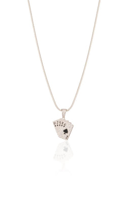 High Stakes Silver Pendant