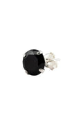 Imperium Black Men’s Silver Earrings (Round) Parman