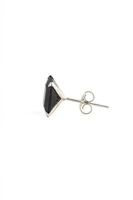 Imperium Black Men’s Silver Earrings (Square) Parman
