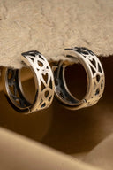 Interwoven Affection Silver Earrings