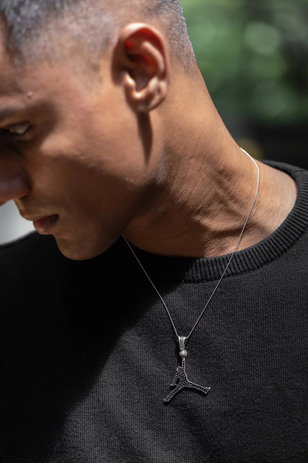 Jordan Theme Men’s Silver Pendant Parman