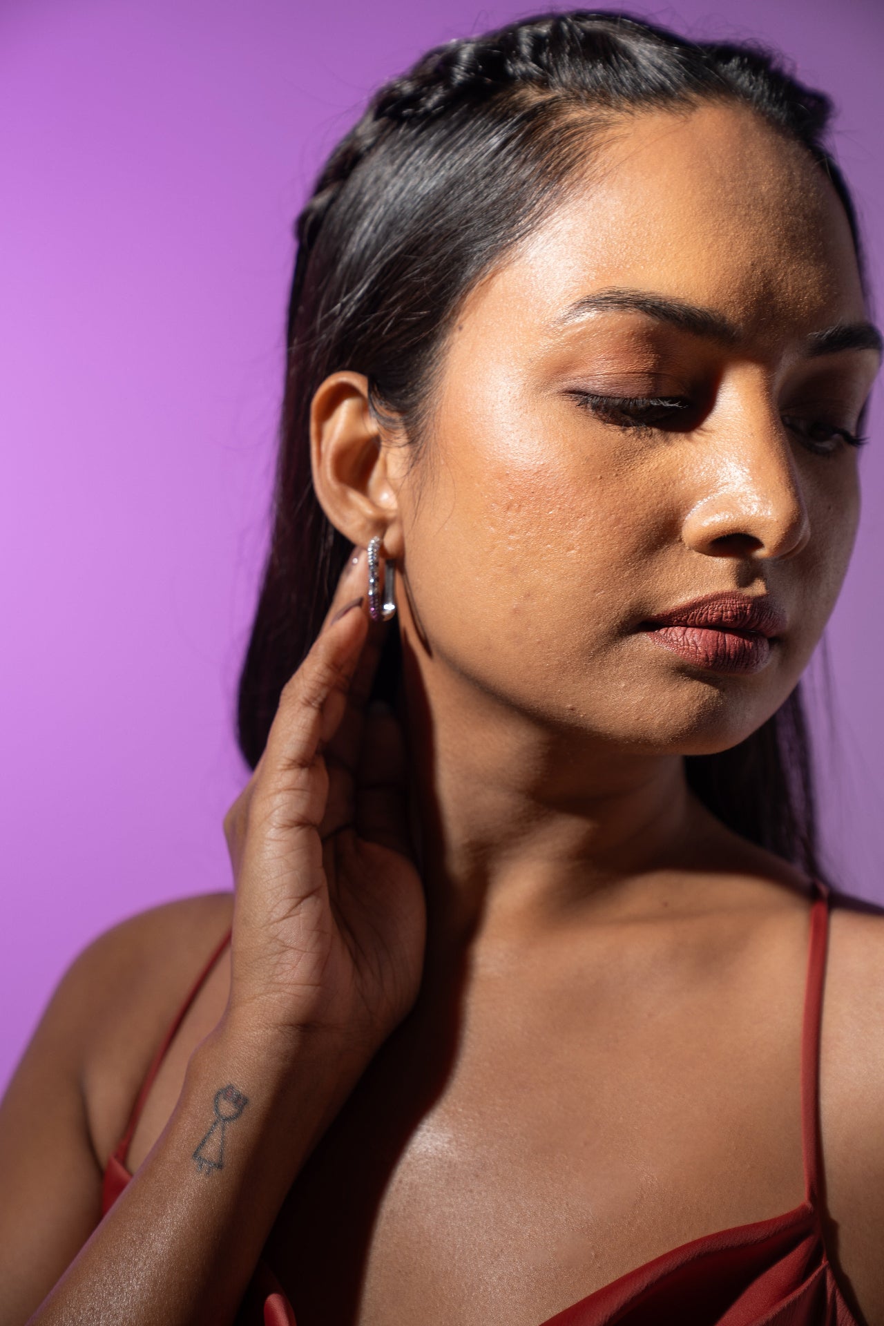 silver earring for women