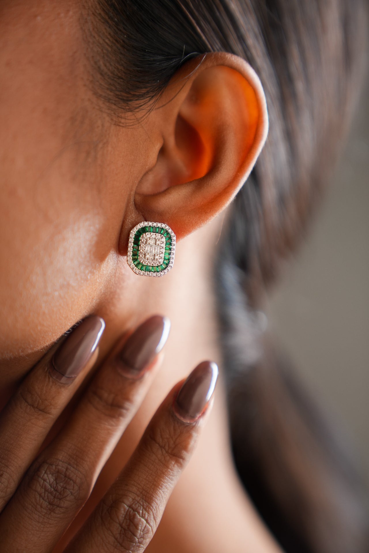 silver earring for women