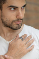 Looper Men’s Silver Ring Parman