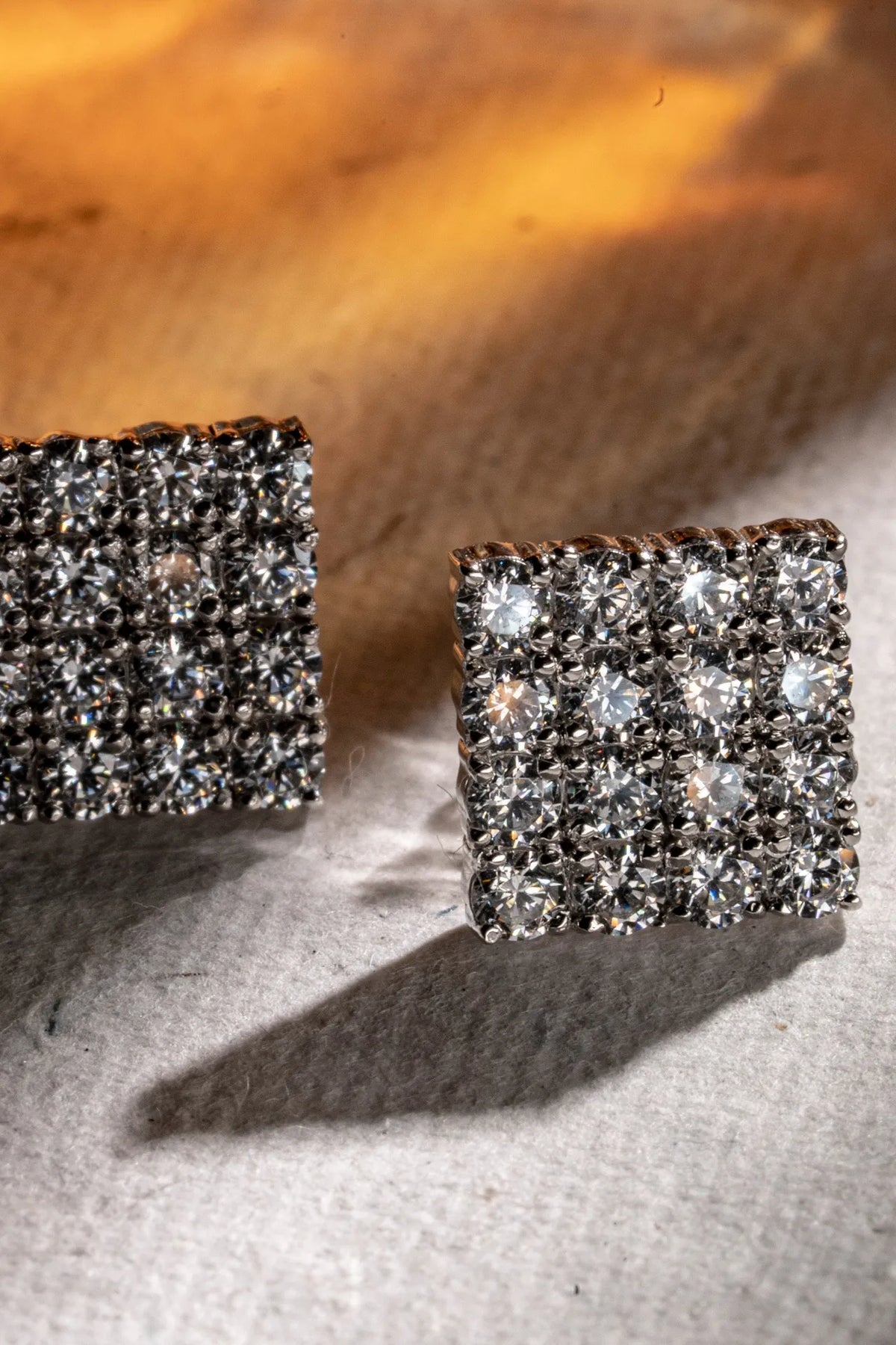Luxe Matrix Silver Studs