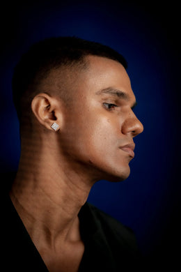 Luxe Matrix Silver Studs