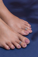 silver toe ring for women