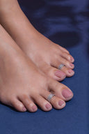 Pebble Path Silver Toe Ring