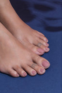 Twisted Tide Silver Toe Ring