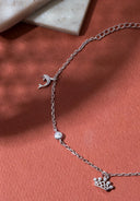 Delphine Silver Anklet