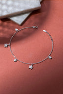 Astraea Silver Anklet
