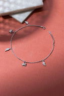 Emery Silver Anklet