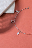 Emery Silver Anklet