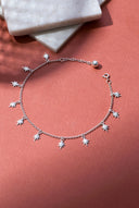 Zinnia Silver Anklet