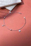 Roseanne Silver Anklet