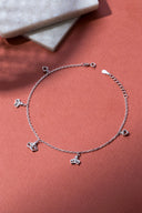 Andra Silver Anklet