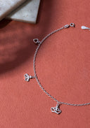 Andra Silver Anklet