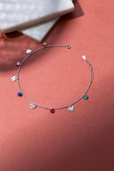 Clover Silver Anklet