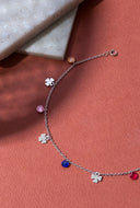Clover Silver Anklet