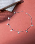 Florabel Silver Anklet