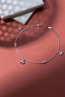 Amishta Silver Anklet