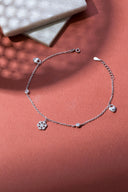 Winter Silver Anklet