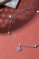 Winter Silver Anklet