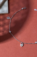 Hestia Silver Anklet