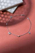 Yara Silver Anklet