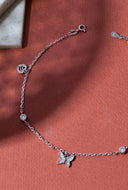 Yara Silver Anklet