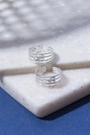 Orbit Duo Silver Toe Ring