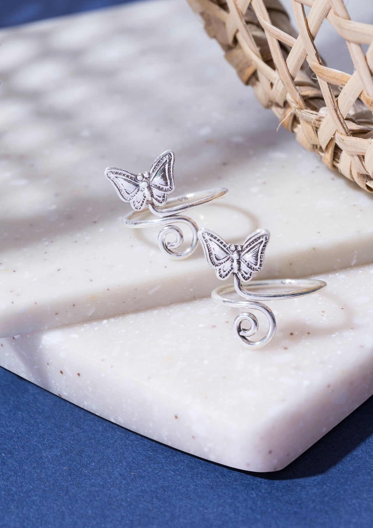 silver toe ring for women