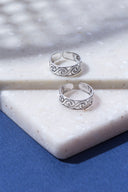 silver toe ring for women