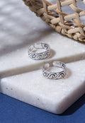 Ocean Crest Silver Toe Ring