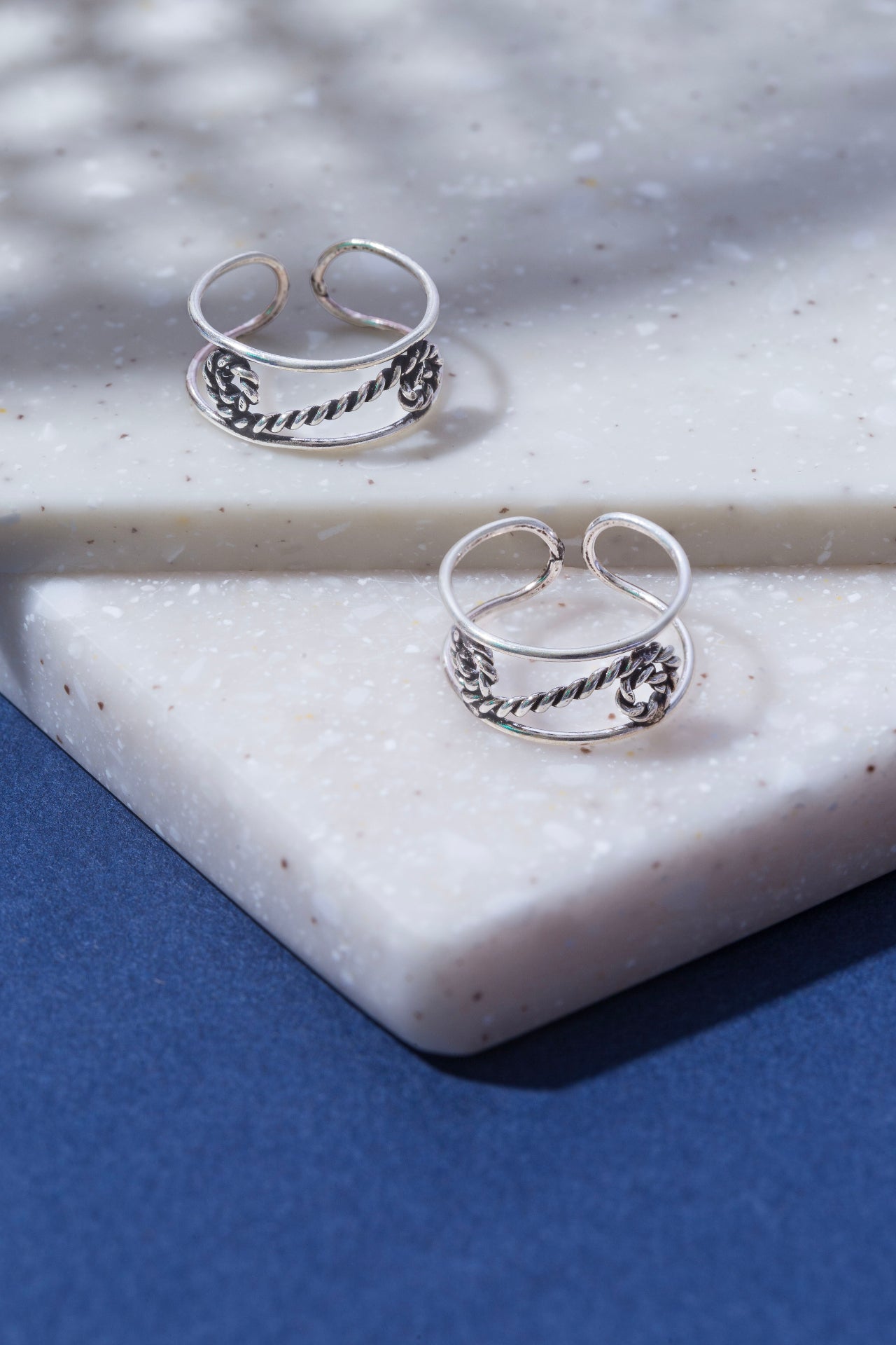 silver toe ring for women